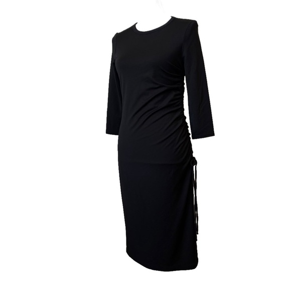 Banana Republic Soft Ponte Side-Ruched MIDI Dress Size XS - Picture 5 of 11